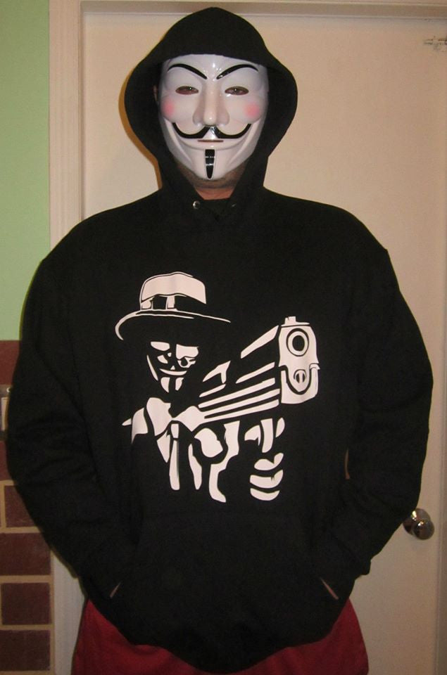 Anonymous Gun Hoodie | Blasted Rat