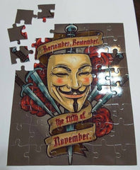 Anonymous Guy Fawkes Remember Remember Puzzle