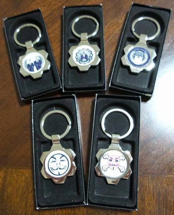 Anonymous Keychain Lot Of 5