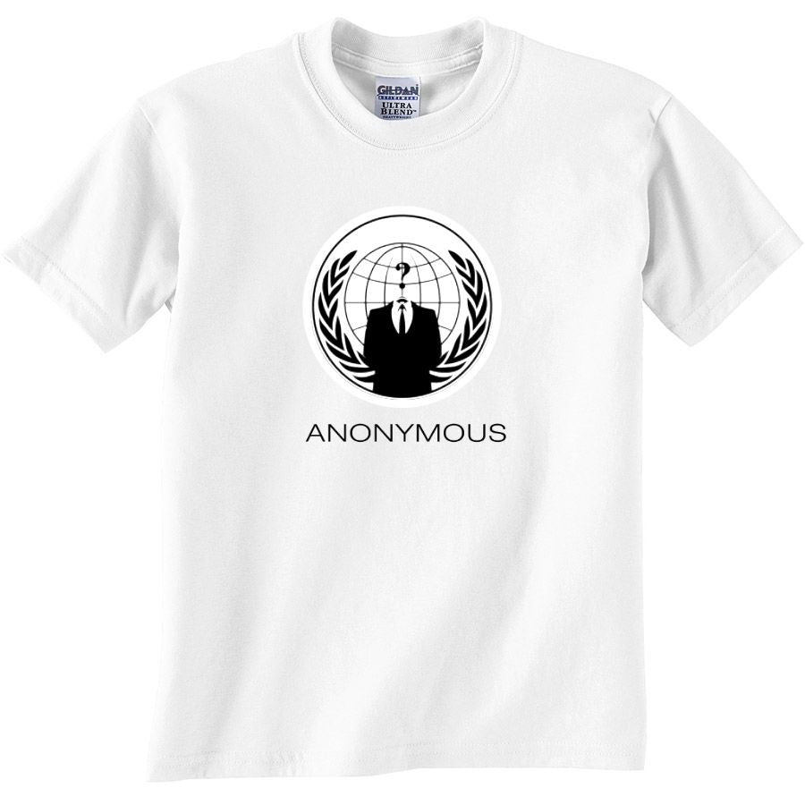 Anonymous Logo Black Text T-shirt | Blasted Rat