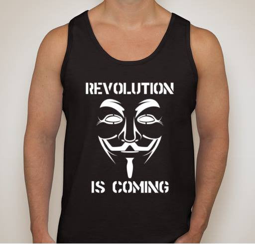 Anonymous Revolution Is Coming Tank Top