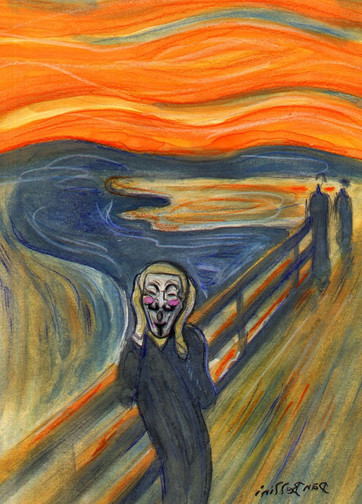 Anonymous The Scream Edvard Munch Skrik Schrei Der Natur | Dan Bellini Occupy Art Print | Blasted Rat