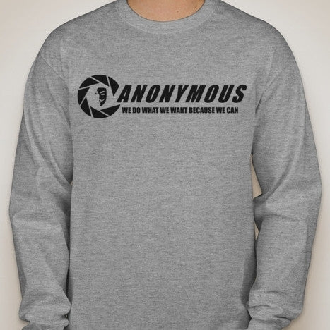 Anonymous We Do What We Want Because We Can Long Sleeve T-shirt