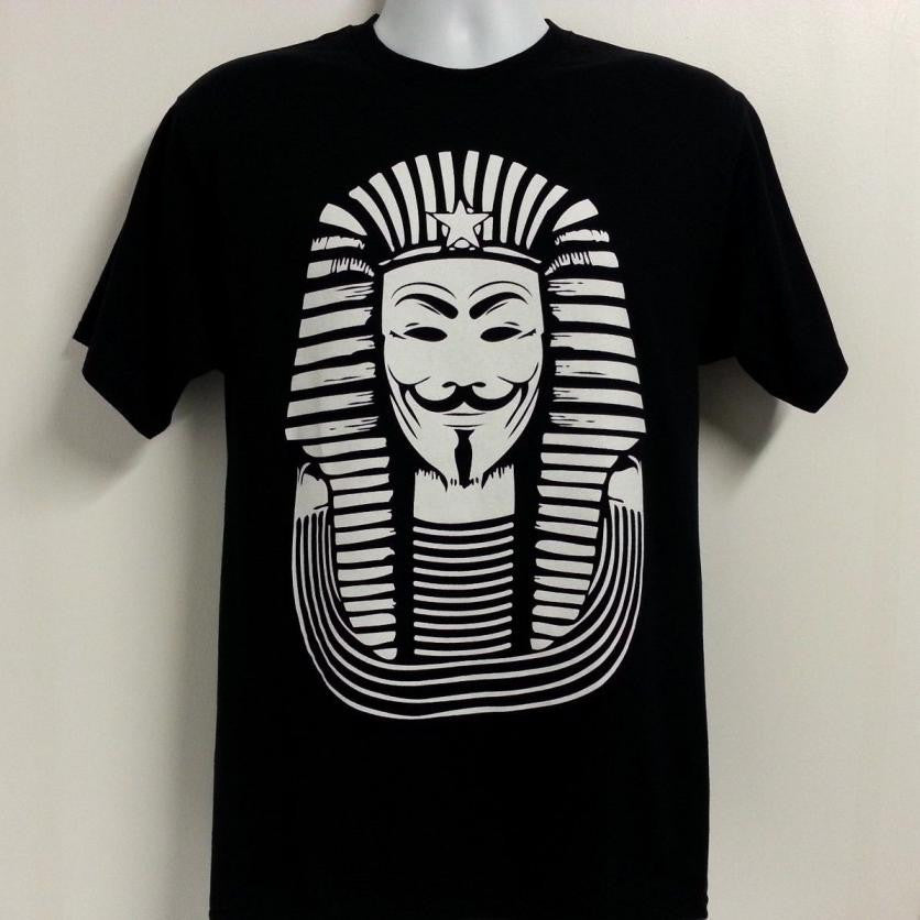 Anonymous Pharaoh White Print T-shirt