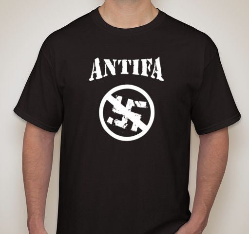 Antifa Strikethrough Swastika T-shirt
