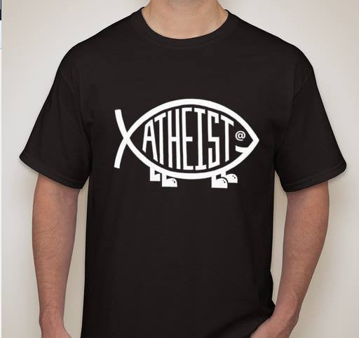 Atheist Darwin Fish Evolution T-shirt | Blasted Rat