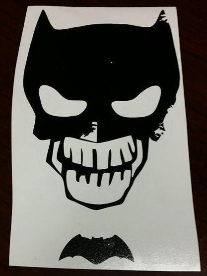 Batman Death Of Zombie Skull | Die Cut Vinyl Sticker Decal