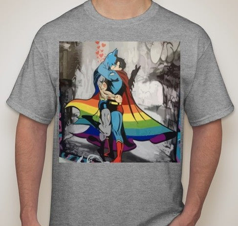 Batman vs Superman Love T-shirt | Blasted Rat