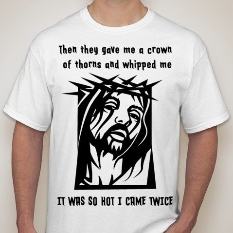 Story Time Jesus BDSM Whipped Came Twice Joke T-shirt | Blasted Rat