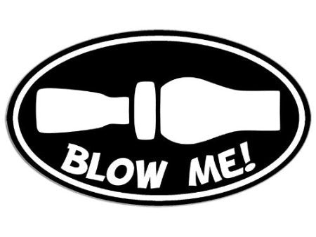 Blow me duck call - Die Cut Vinyl Sticker Decal