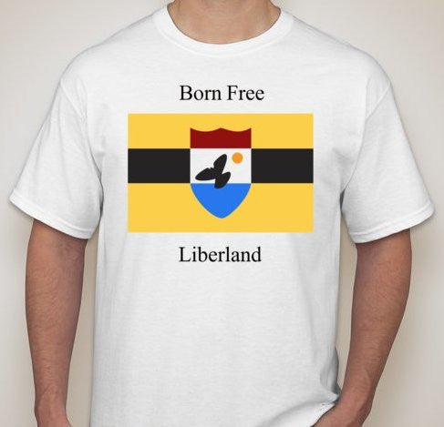Liberland Born Free T-shirt | Blasted Rat