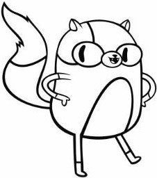 Cake the cat, Adventure Time - Die Cut Vinyl Sticker Decal