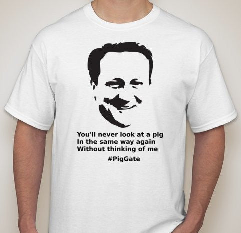 David Cameron Pig Gate T-shirt | Blasted Rat