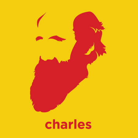 Charles Darwin - Die Cut Vinyl Sticker Decal