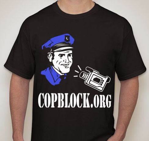 CopBlock.org Badges Don't Grant Extra Rights T-shirt