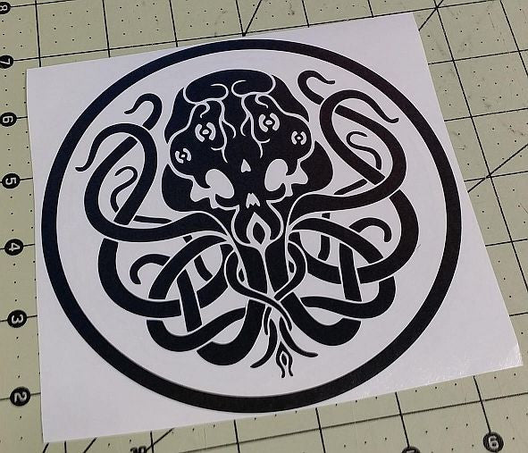 Cthulhu Lovecraft Horror Space Monster Clulu | Die Cut Vinyl Sticker Decal | Blasted Rat
