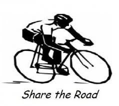 Share The Road Racer Logo | Die Cut Vinyl Sticker Decal Sticker | Blasted Rat