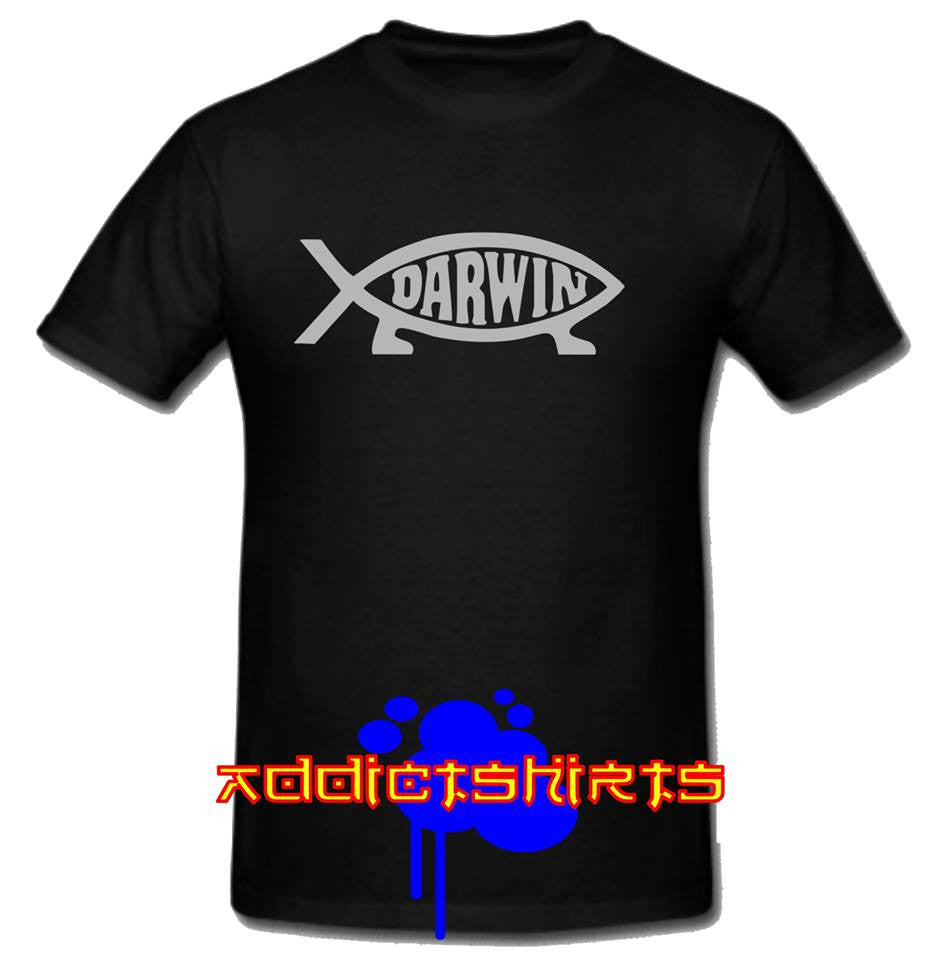 Darwin Fish Evolution Atheist T-shirt | Blasted Rat