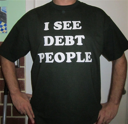 Occupy I SEE DEBT PEOPLE T-shirt | Blasted Rat
