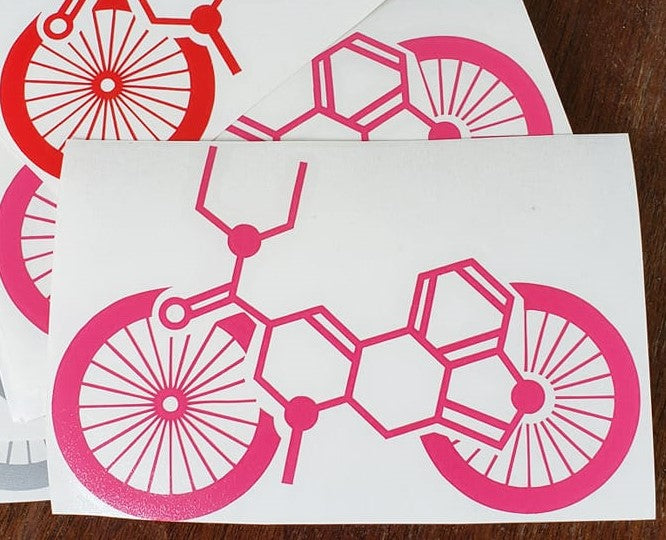 Psychadelic Bike Bicycle decal LSD DMT Mushroom Fans
