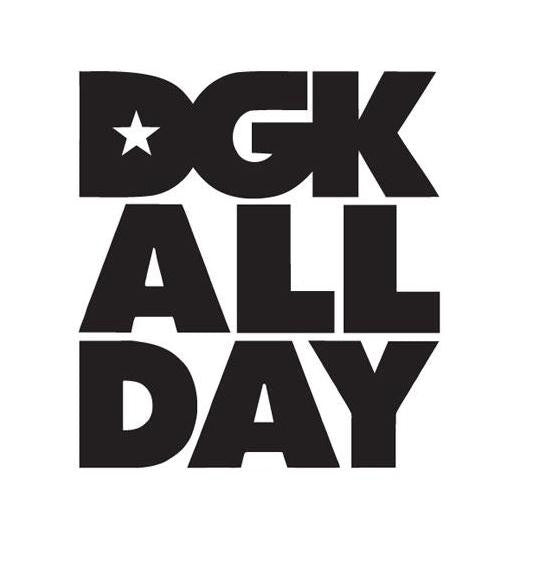 DGK All Day Logo | Die Cut Vinyl Sticker Decal | Blasted Rat