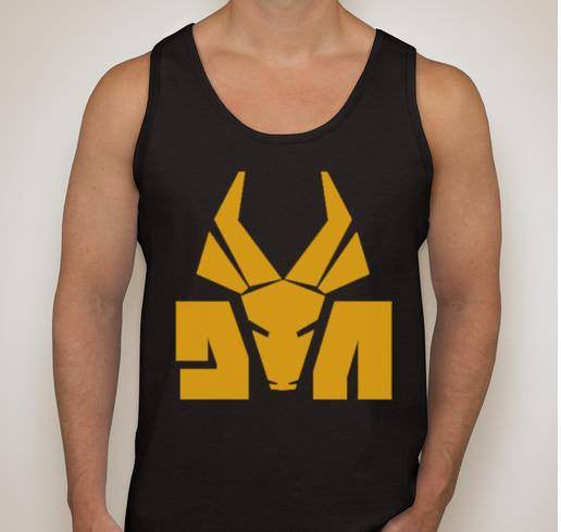 Die Antwoord Logo Mustard Yellow Art Tank Top