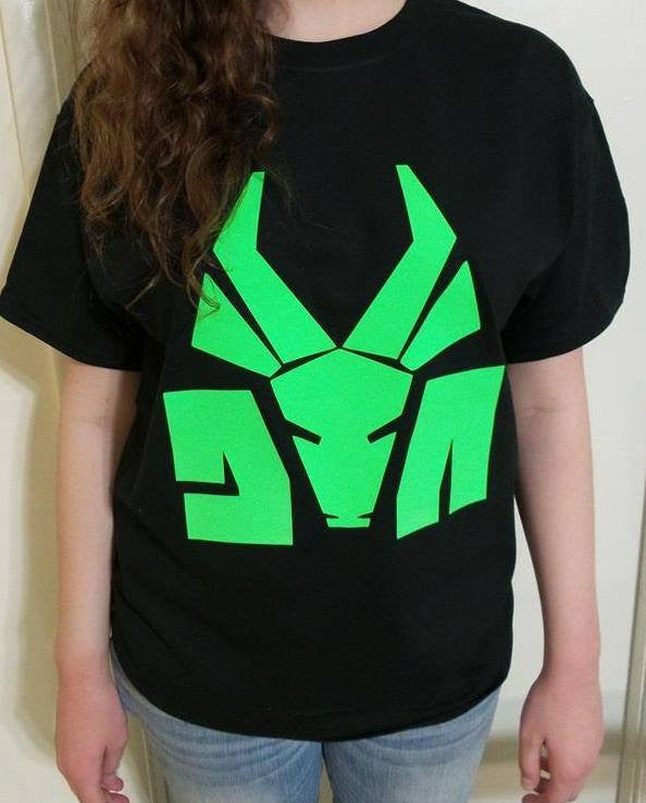 Die Antwoord Logo Neon Green Art T-shirt | Blasted Rat