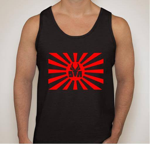 Die Antwoord Sunburst Logo Red Art Tank Top