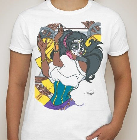 Day of the Dead | Disney Princess Esmeralda T-shirt | Blasted Rat