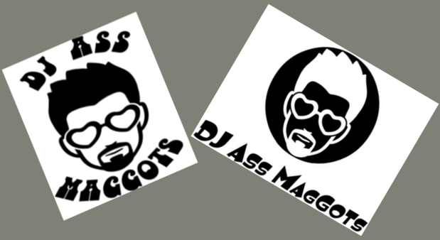 DJ Ass Maggots Combo Pack of 2 | Die Cut Vinyl Sticker Decal