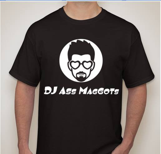 DJ Ass Maggots Portrait T-shirt | Blasted Rat