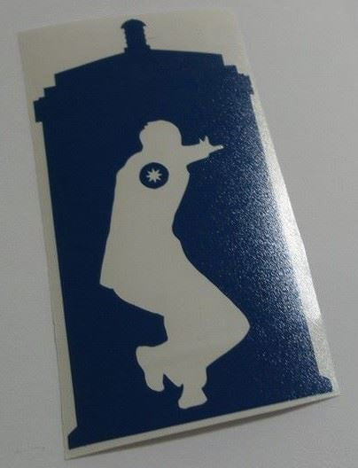 Dr Who 10th Doctor Tardis Variation | Die Cut Vinyl Sticker Decal