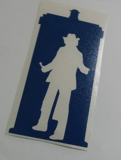 Dr Who 4th Doctor Tardis | Die Cut Vinyl Sticker Decal