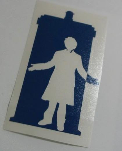 Dr Who 6th Doctor Tardis | Die Cut Vinyl Sticker Decal