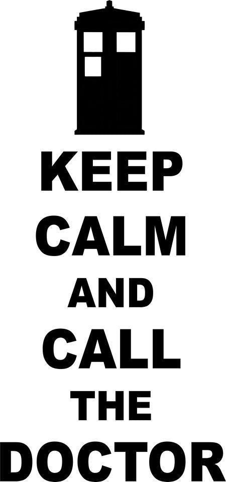 Doctor Who Keep Calm And Call The Doctor | Die Cut Vinyl Sticker Decal | Blasted Rat