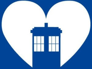 Doctor Who Tardis in Heart | Die Cut Vinyl Sticker Decal | Blasted Rat