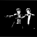 Doctor Who Ten Eleven Pulp Fiction | Die Cut Vinyl Sticker Decal | Blasted Rat