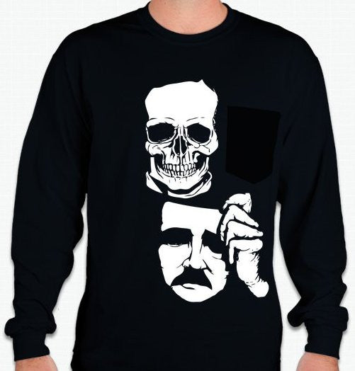 Edgar Allan Poe Long Sleeve T-shirt  | Blasted Rat
