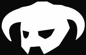 Skyrim helmet - Die Cut Vinyl Sticker Decal