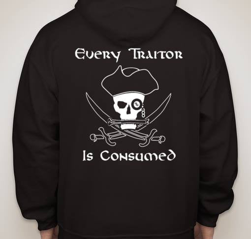 The Corpse Consumer Every Traitor Is Consumed Pirate Hoodie