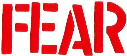 Fear | Die Cut Vinyl Sticker Decal | Blasted Rat