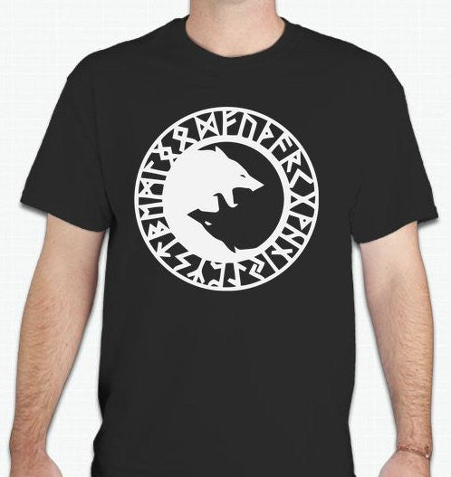 Viking Fenrir Wolves Norse Mythology T-shirt  | Blasted Rat