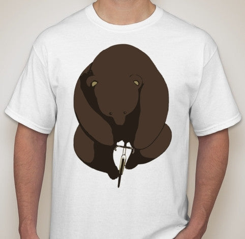 Fixed Gear Bear Road Cyclist T-shirt | Blasted Rat