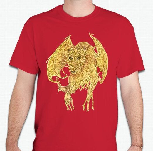 Flying Spaghetti Monster Dragon T-shirt | Blasted Rat