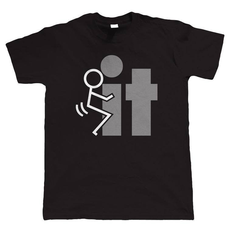 Fuck It Stick Figure T-shirt | Blasted Rat