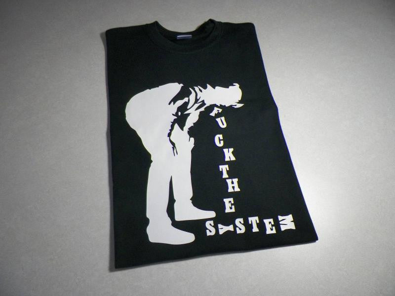 Fuck the System Migraine Man T-shirt | Blasted Rat