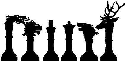 Chess Pieces, Game of Thrones - Die Cut Vinyl Sticker Decal