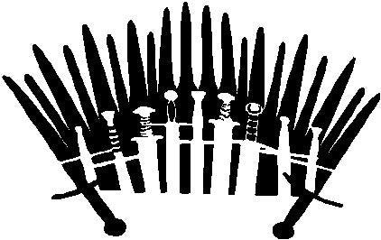 The Iron Throne, Game of Thrones  - Die Cut Vinyl Sticker Decal