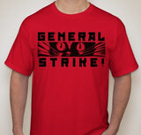 General Strike With Sabotage Cat Anarchy Worker Union May Day T-shirt