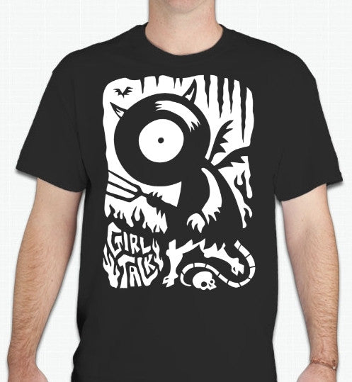 Girl Talk DJ Hell Devil Skull Bat Art Music T-shirt | Blasted Rat